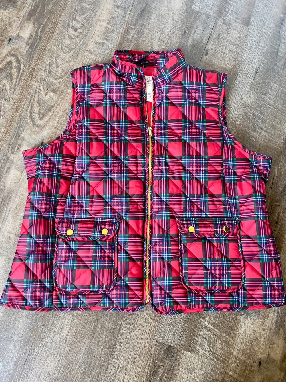 St. John's Bay Women's Plus‎ Size Midweight Quilted Vest-Size 1X